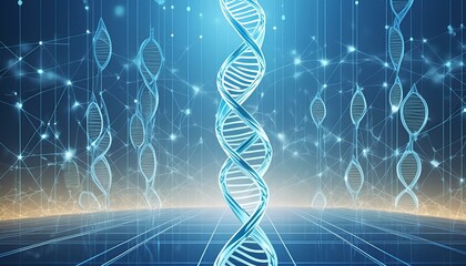 DNA gene background science helix cell genetic medical biotechnology biology bio. Technology