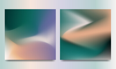 Naklejka premium Liquid gradient vector backgrounds with smooth transitions. Ideal for brochures, flyers, banners, branding, posters, social media, web, and business cards