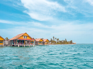 San Blas islands in Panama, tropical beach