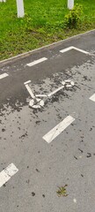 road with arrow