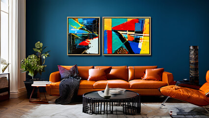 Home Gallery Goals - Curate a Museum-Worthy Living Room with Bold Art