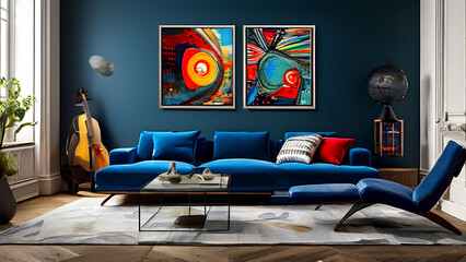 Home Gallery Goals - Curate a Museum-Worthy Living Room with Bold Art