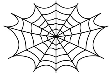 spider web vector silhouette illustration