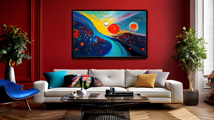 Home Gallery Goals - Curate a Museum-Worthy Living Room with Bold Art
