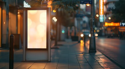 City billboard mockup design