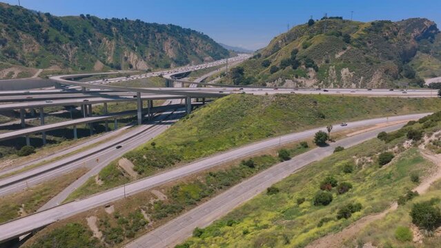 Weldon Canyon 14 and 5 freeway intersection
