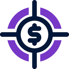 target income icon. vector mixed icon for your website, mobile, presentation, and logo design.
