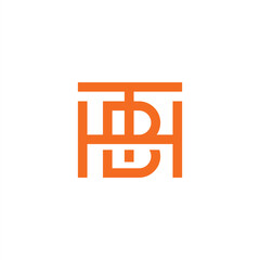 Lettermark TBH logo orange