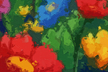 Oil paintings and various flowers, cats, dogs, ducks, horses, chrysanthemums, landscapes, roses, peonies, tigers, etc