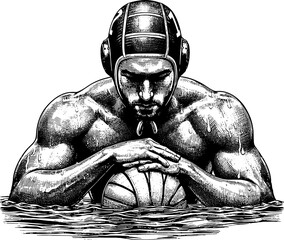 Water Polo Man Player