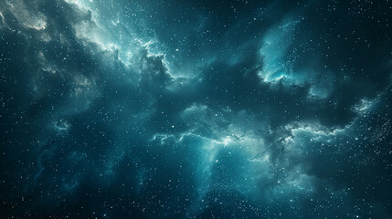 Fototapeta premium Nebula and Star Field: Exploring the Enigmatic Depths of Space Through Mesmerizing Astrophotography