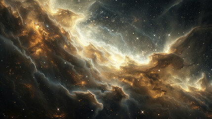 Fototapeta premium Nebula Cloud A Spectacular Display of Celestial Beauty Captured in Stunning Astrophotography