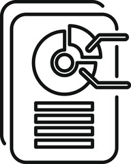 Simple line icon illustration of a hard disk drive, ideal for web and technology themes