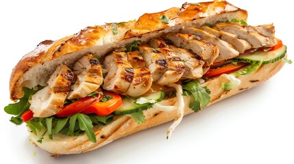 Delicious sandwiches with meat filling