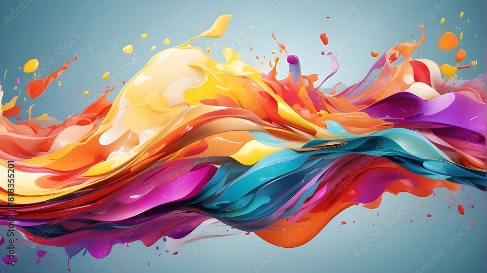 Poster light background abstraction