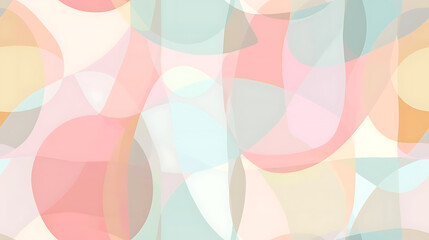 Simple Geometric Abstract Pastel Background - Seamless tile. Endless and repeat print.