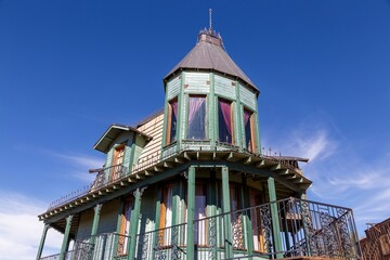 Historic Goldfield Ghost Town Brothel Building Exterior near Apache Junction, Arizona USA