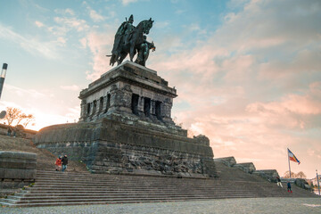 Deutsches Eck in Koblenz, Germany