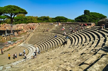 Amphitheater of Ostia Antica, Rome - Italy