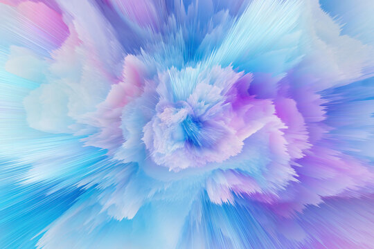 Explosive pastel color digital art background