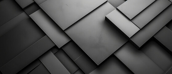 Abstract geometric black gray grey 3d texture with squares and square cubes background, concrete cement wall , textured wallpaper