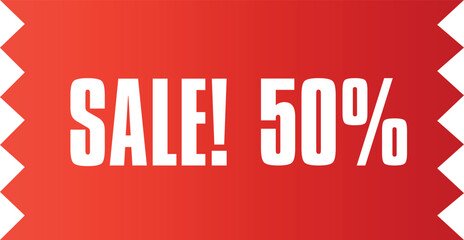 50% off sale vector illustration 