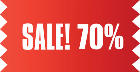 70% off sale vector illustration 