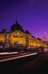 Fototapeta premium Flinders Train Station Melbourne Australia