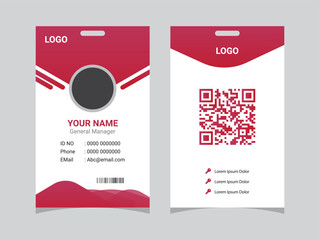 Modern Identity Card, Company employee ID card design. (M)