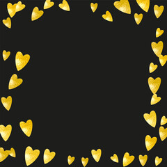 San Valentin Sale Template. February Poster For Mother. Vintage Frame. Yellow Happy Painting. Random Sparkle For Anniversary. Gold Modern Design. Golden San Valentin Sale Template.