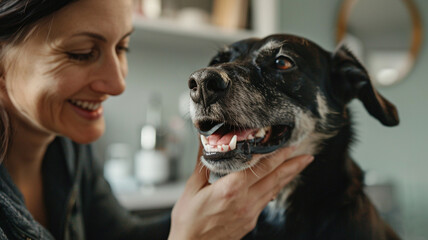 Dog dental care. Maintaining healthy dog teeth and gums. Oral hygiene for dogs of all breeds