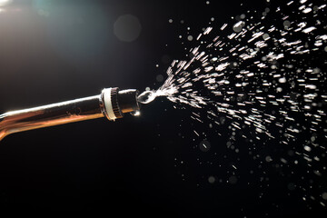water spray from a watering can