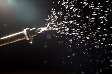 water spray from a watering can