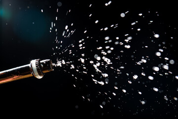 water spray from a watering can