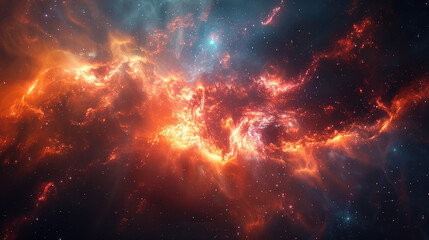 Radiant Cosmic Tapestry Capturing the Stunning Beauty and Power of a Stellar Explosion in Mesmerizing Detail