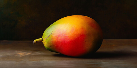 mango on wooden table
