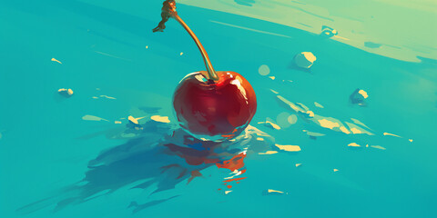 cherry on the water