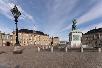 Amalienborg,  the official residence of the Danish monarchs and the Danish royal family in...