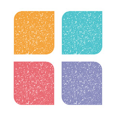 カラフルなフレームのセット