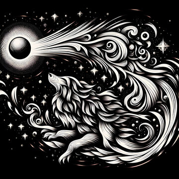 black and white tattoo