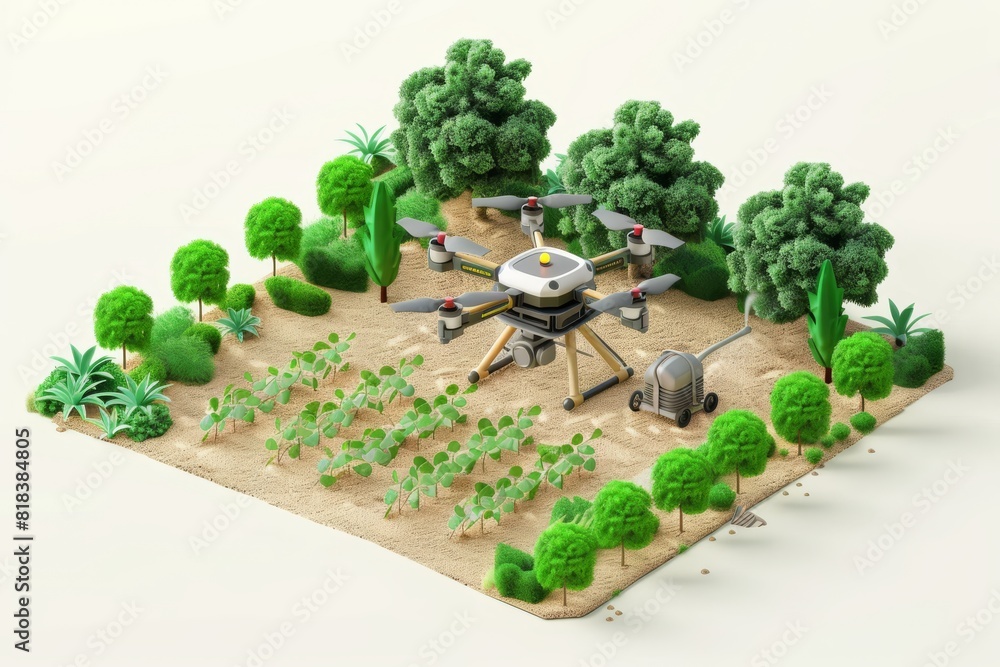 Poster desert fields see a transformation in wine production with the help of smart drones and sustainable 