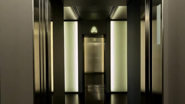 empty elevator in building office and business building