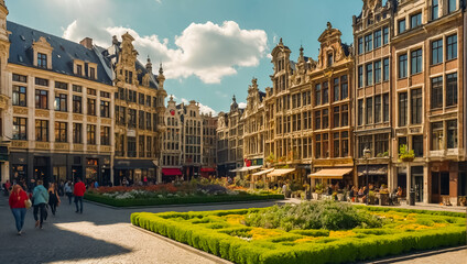 Naklejka premium Beautiful Brussels Belgium