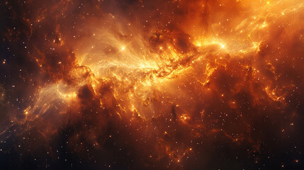 Cluster of Stars and Nebula Capturing the Enigmatic Beauty of the Cosmos in Stunning Detail