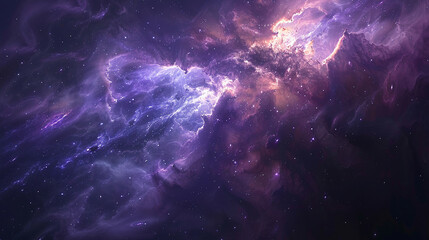 Fototapeta premium Cluster of Stars and Nebula Capturing the Enigmatic Beauty of the Cosmos in Stunning Detail