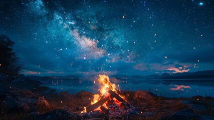 Spectacular Starry Sky Capturing the Magnificent Beauty of the Cosmos in Stunning Detail