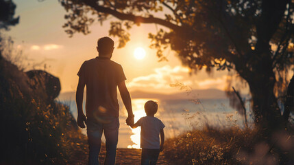 Fathers Day with Dad and Son 