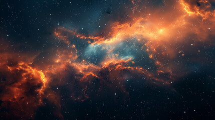 Fototapeta premium Stars Nebula in Space Capturing the Awe-Inspiring Beauty of the Cosmos in Stunning Detail