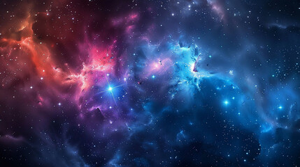 Fototapeta premium Universe with Stars, Constellations, and Galaxies Capturing the Vast and Stunning Beauty of the Cosmos