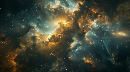 Obraz premium Universe with Stars, Constellations, and Galaxies Capturing the Vast and Stunning Beauty of the Cosmos